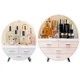 Makeup Organizer Brush Holder Cosmetic Storage Box with Dust Free Cover Portable Waterproof Lid Dust Proof Drawers for Lipstick