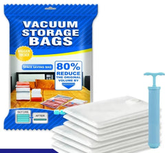 Vacuum Storage Bags 5 Bag And 1 Suction Pump