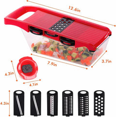 Vegetable Chopper Mandoline Slicer, 10 in 1 Mandoline Slicer Cutter and Grater with Hand Protector