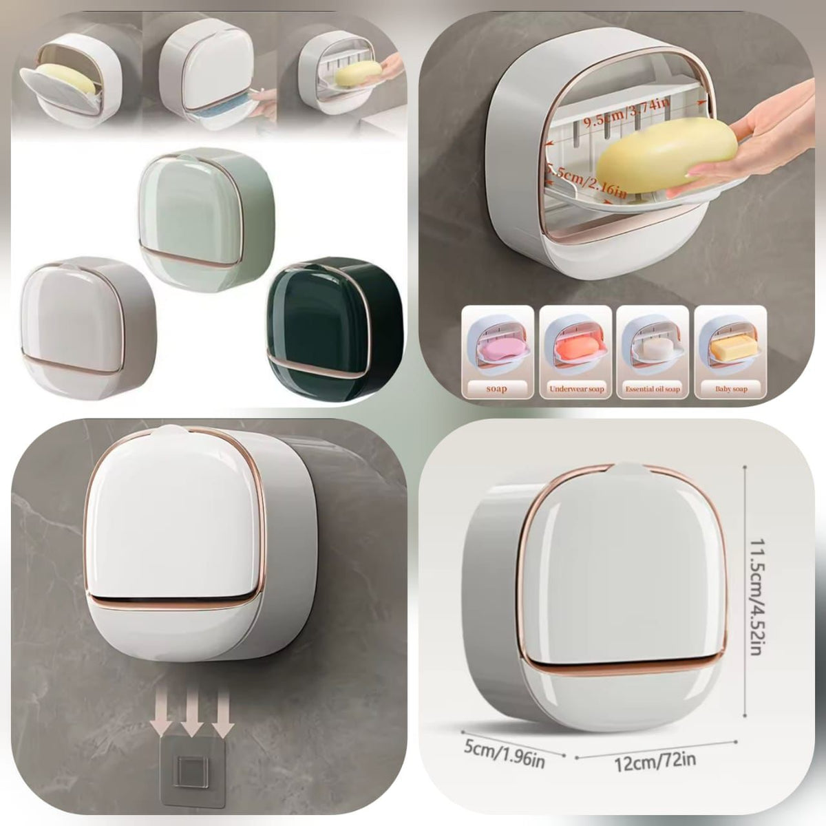 Luxury Soap Holder With Drain Tray