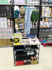 5 Layer Attachable Coat Hanger With Shoes Rack