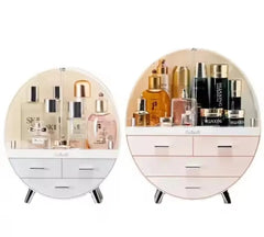Makeup Organizer Brush Holder Cosmetic Storage Box with Dust Free Cover Portable Waterproof Lid Dust Proof Drawers for Lipstick