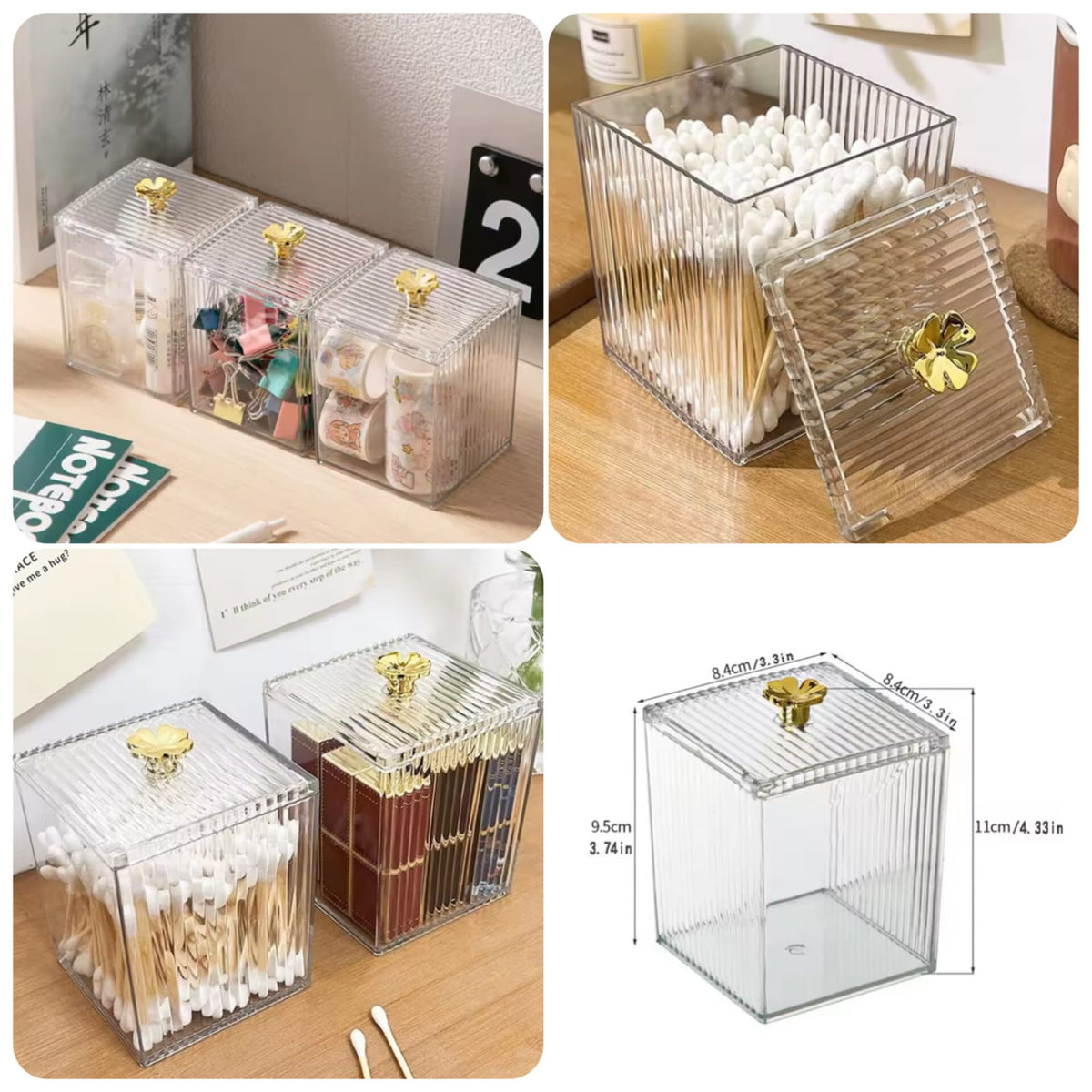 Acrylic Cotton Swab Holder