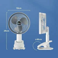 Multi angle circulation clamp fan
