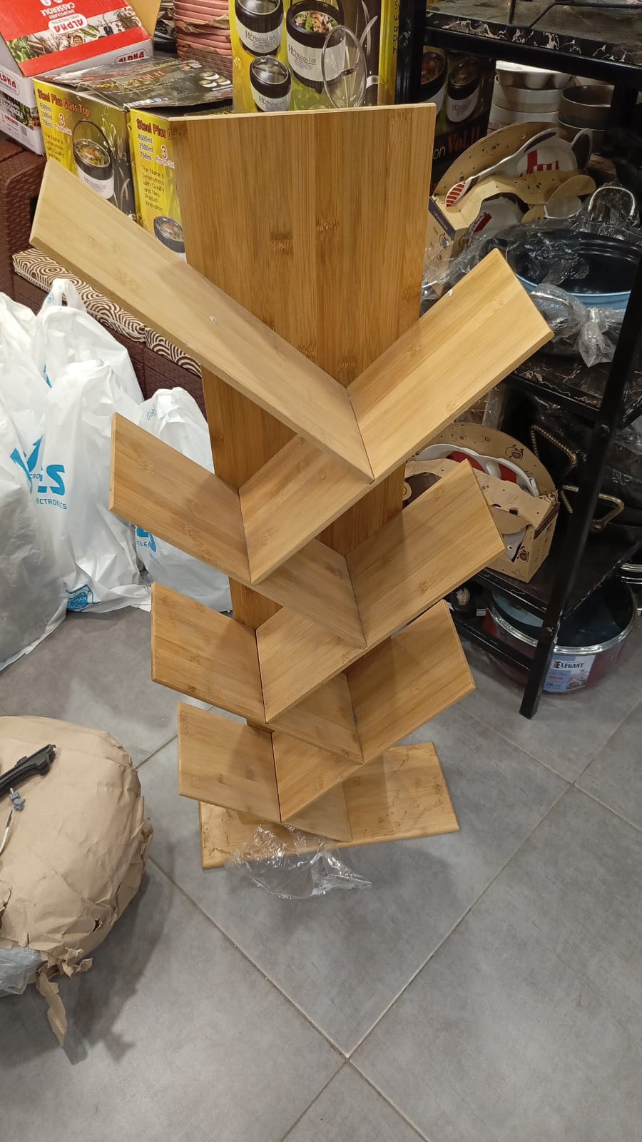 Tree Bookshelf Book Storage Organizer