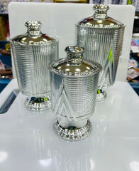 ACRYLIC SPICE AND GROCERIES JAR 3 - Pcs set