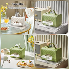 k/Elegant Handbag Style Tissue Box Holder – Multi-Functional Cute Purse Design, Square Tissue & Cell Phone Holder for Bathroom, Kitchen, Bedroom, Dining Table, and Desktop Decoration