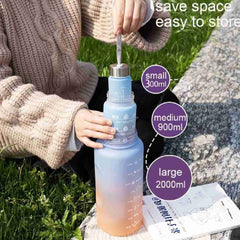 3 in 1 Bottles, Motivational Water, Bottle