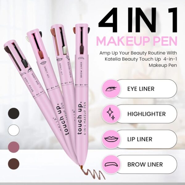 4-In-1 Makeup Pen: Concealer, Lip Liner, Eyeliner, Eyebrow Pencil
