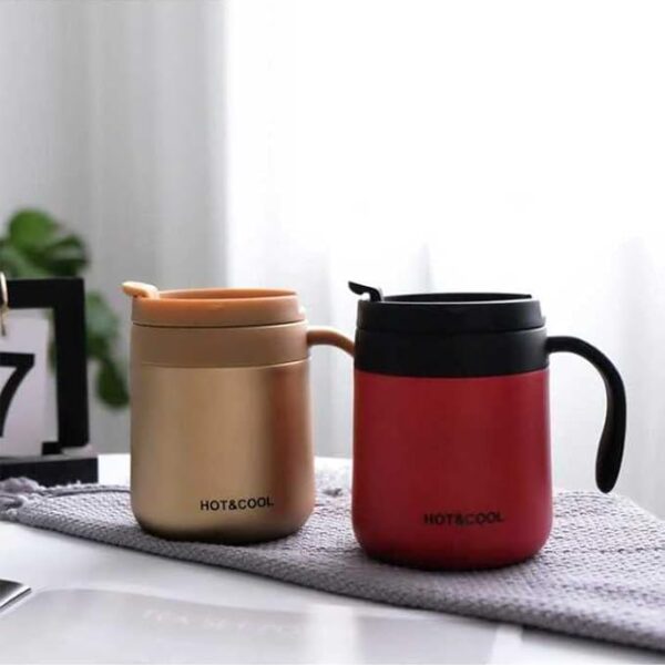Leeonz 350ml Thermos Cup 304 Stainless Steel Insulated Coffee Mug with Handle Thermos Cup