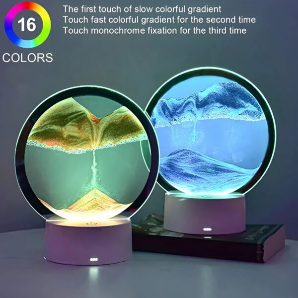 3D Moving Sand Art Desk Lamp Sand Lamp