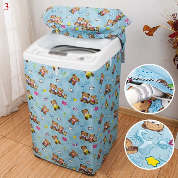 4 Sizes Polyester Washing Machine Cover Waterproof Dustproof Sunproof Case Protector