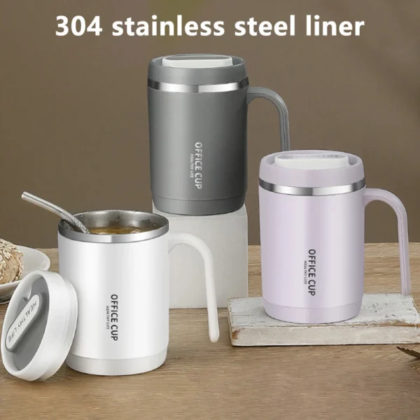 WEITING Coffee Mug with Handle, 12oz Stainless Steel Insulated Coffee Travel Mug