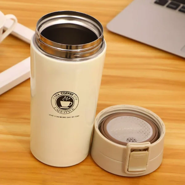 Premium 380ml Double Walled Insulated Coffee Mug Stainless Steel Vacuum Thermos